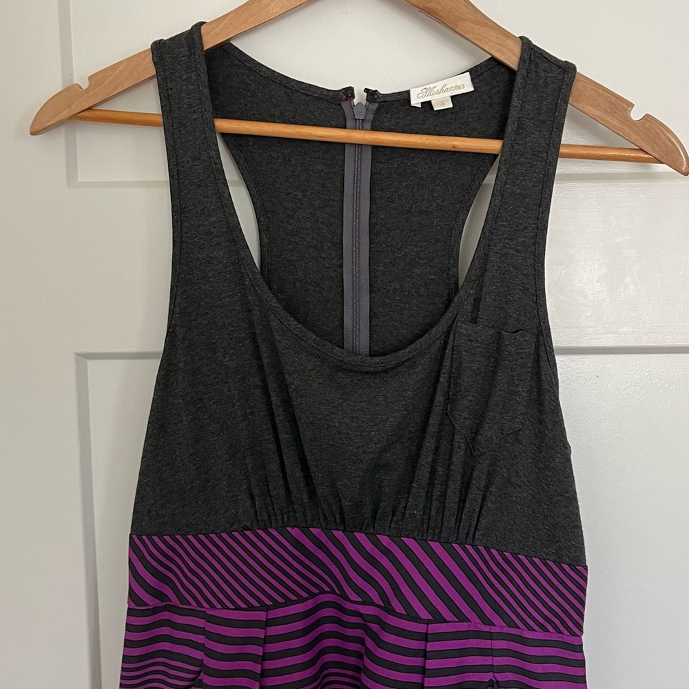 Shoshanna Silk Blend Racerback Dress - Picture 4 of 7